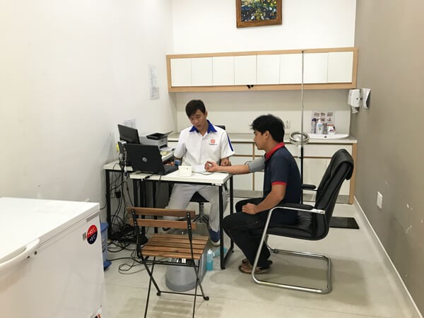 Tổ chức khám sức khỏe năm 2017 cho nhân viên trong Khu nhà xưởng dịch vụ Kizuna