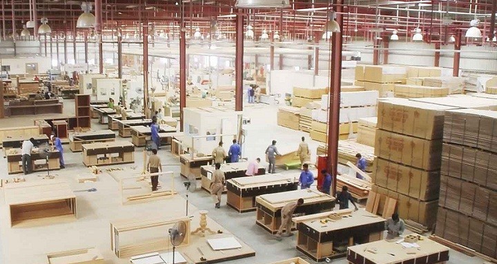 The market of furniture factory in Vietnam