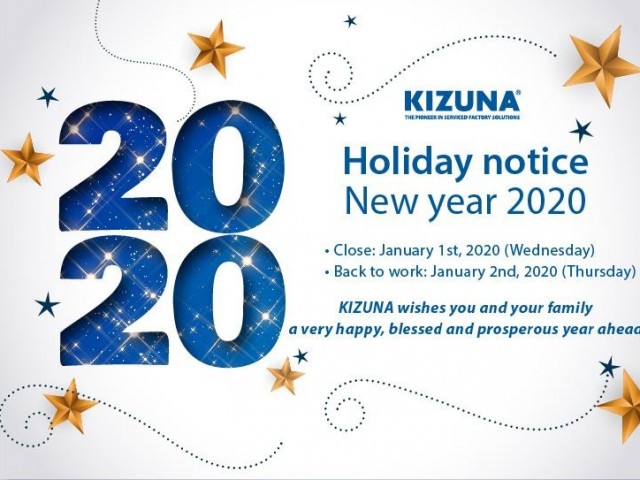[HOLIDAY NOTICE] NEW YEAR 2020