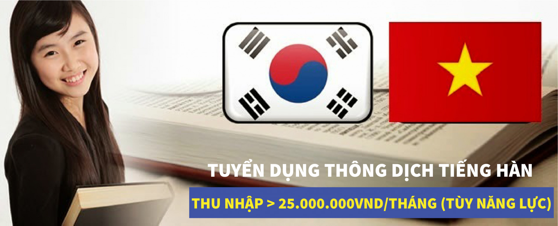 [CÔNG TY YouOne TS - DN HÀN QUỐC MỚI] TUYỂN DỤNG THÔNG DỊCH TIẾNG HÀN - LƯƠNG HẤP DẪN (25TR/THÁNG TRỞ LÊN)